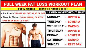 full week workout plan for fat loss