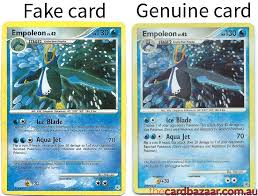 So anything higher is fake. How To Spot Fake Pokemon Cards Pokemon Trading Card Game Amino