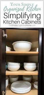 Labeling your containers with the name of food item inside it is a brilliant way to keep your cabinets organized. Simplify Your Kitchen With Organized Kitchen Cabinets The Simply Organized Home