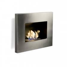 Stainless Steel Wall Mounted Fireplace