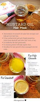 diy hair mask of mustard oil for hair