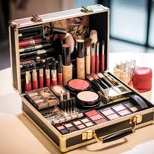 premium photo a box full of makeup is