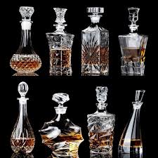 Glass Decanter Bottle Crystal Whiskey