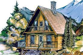 Mountain Cabin Home Plan 3 Bedrms 1
