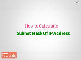 how to calculate subnet mask of ip address