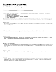40 Free Roommate Agreement Templates Forms Word Pdf