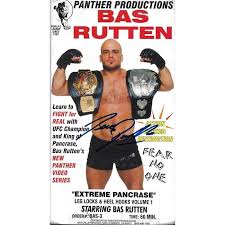 bas rutten signed extreme pancrase mma