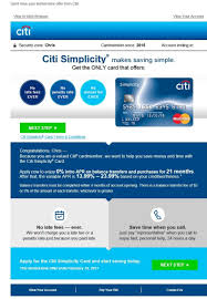 Apply now for visa platinum citi simplicity card to enjoy those benefits. Citi Simplicity Email Offer How Solid Myfico Forums 4851671