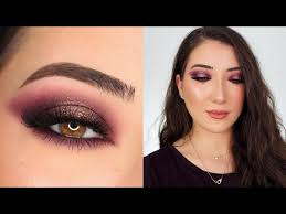 dark purple halo smokey eye makeup