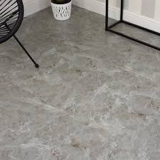 square marble effect vinyl floor tiles