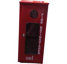 outdoor fire extinguisher cabinet red