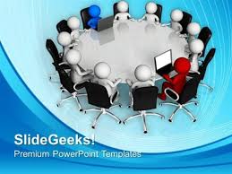 Teamwork Meeting For Discussing Business Task Teamwork Ppt Template
