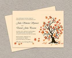 Diy Fall Wedding Invitation Printable Fall Leaves Wedding