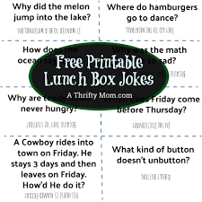 free printable lunch box jokes a