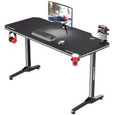A computer desk with keyboard tray access under the tabletop frees up even more space for papers and a mousepad right in front of you, and it is shown to help improve posture and positioning. Gaming Desk Computer Table For Gamer Shop Ultradesk Europe