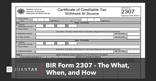 bir form 2307 the what when and how