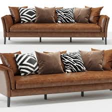 rh sorensen leather sofa 3d model