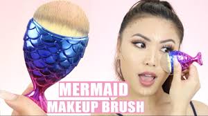 cutest mermaid makeup brush in the