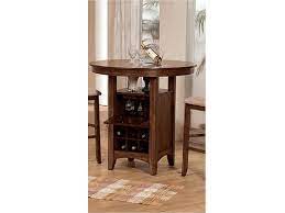 Round Bar Table With Wine Rack Glass
