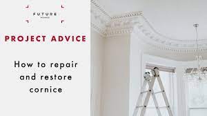 how to repair and re cornice