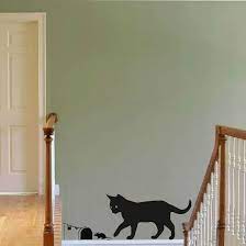 Cat Chasing A Mouse Wall Sticker