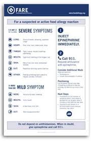 Allergy Reaction Guide From Fare We Use This In Our