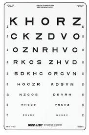 Sloan Translucent Letter Eye Chart