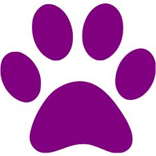 Purple paw icon - Free purple paw icons