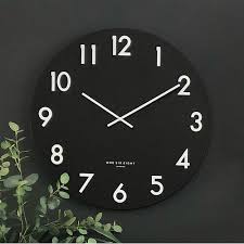 Black Jackson Silent Wall Clock