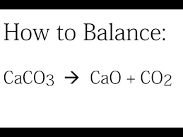 How To Balance Caco3 Cao Co2