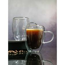 Goodhomes Double Wall Glass Coffee Mug