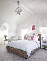 Brown Woven Bed With Pink And Green