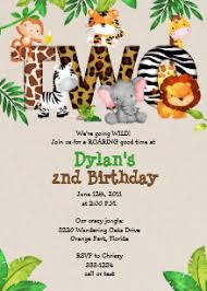 Jungle Birthday Invitations Zazzle