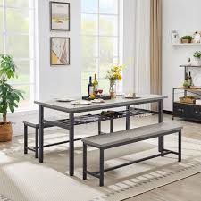 dropship oversized dining table set for