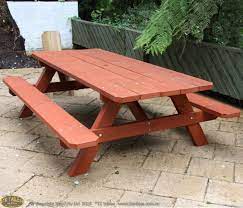 Conventional Wooden Picnic Table