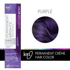 Garnier olia purple hair color does a precise job of concealing the grays. Ion Color Brilliance Permanent Brights Creme Hair Color Purple