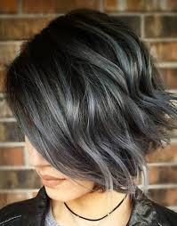 The ash blonde highlights are great for anyone who is dealing with grey. Grey Hair Color For Short Hairstyles 2018 Highlights Fashionsfield Haircut For Thick Hair Thick Hair Styles Grey Hair Color