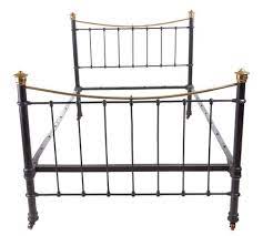 antique victorian brass iron bed for