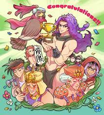 chocoblood, esidisi, joseph joestar, joseph joestar (young), kars (jojo),  lisa lisa, mariah (jojo), n'doul, pet shop, santana (jojo), wamuu,  jojo no kimyou na bouken, light purple hair, bad id, bad pixiv id,