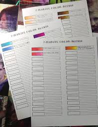 Mari Ko Creations Spectrum Noir Color Blend Chart Free