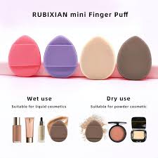 rubixian finger puff 4 pcs mini makeup