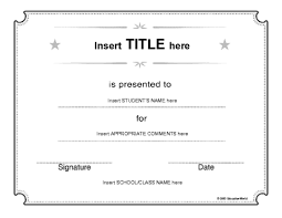 Generic Certificate Template Education World