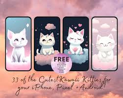 33 Cute Aesthetic Kawaii Cat Phone