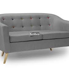 Kitson Grey Fabric L Shaped Sofa Bed