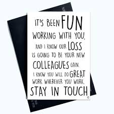 Farewell messages wishes and sayings 365greetings com. Colleague Leaving Card Coworker Leaving Funny New Job Card Good Luck Congrats New Job Goodbye Leaving Job Work Colleague Stay In Touch Pc602 Buy Online In Israel At Desertcart Co Il Productid 135320824