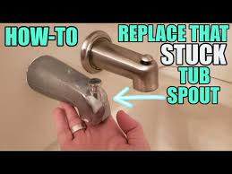 trick to remove that stuck tub spout
