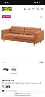 Ikea Landskrona Leather Sofa Furniture