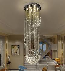 Modern Crystal Chandelier Modern Led Spiral Sphere Rain Drop K9 Ceiling Light Fixture For Staircase Stair Lamp Living Room Hotel Hallway Chandelier Shades Small Chandeliers From Flymall 199 51 Dhgate Com