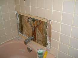 Dirty Bathroom Water Damage Repair