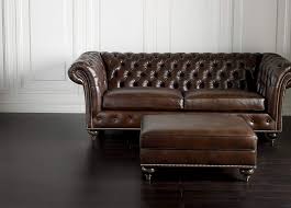 Ethan Allen Mansfield Leather Sofa 101